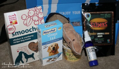 A few products that came in our PetBox.