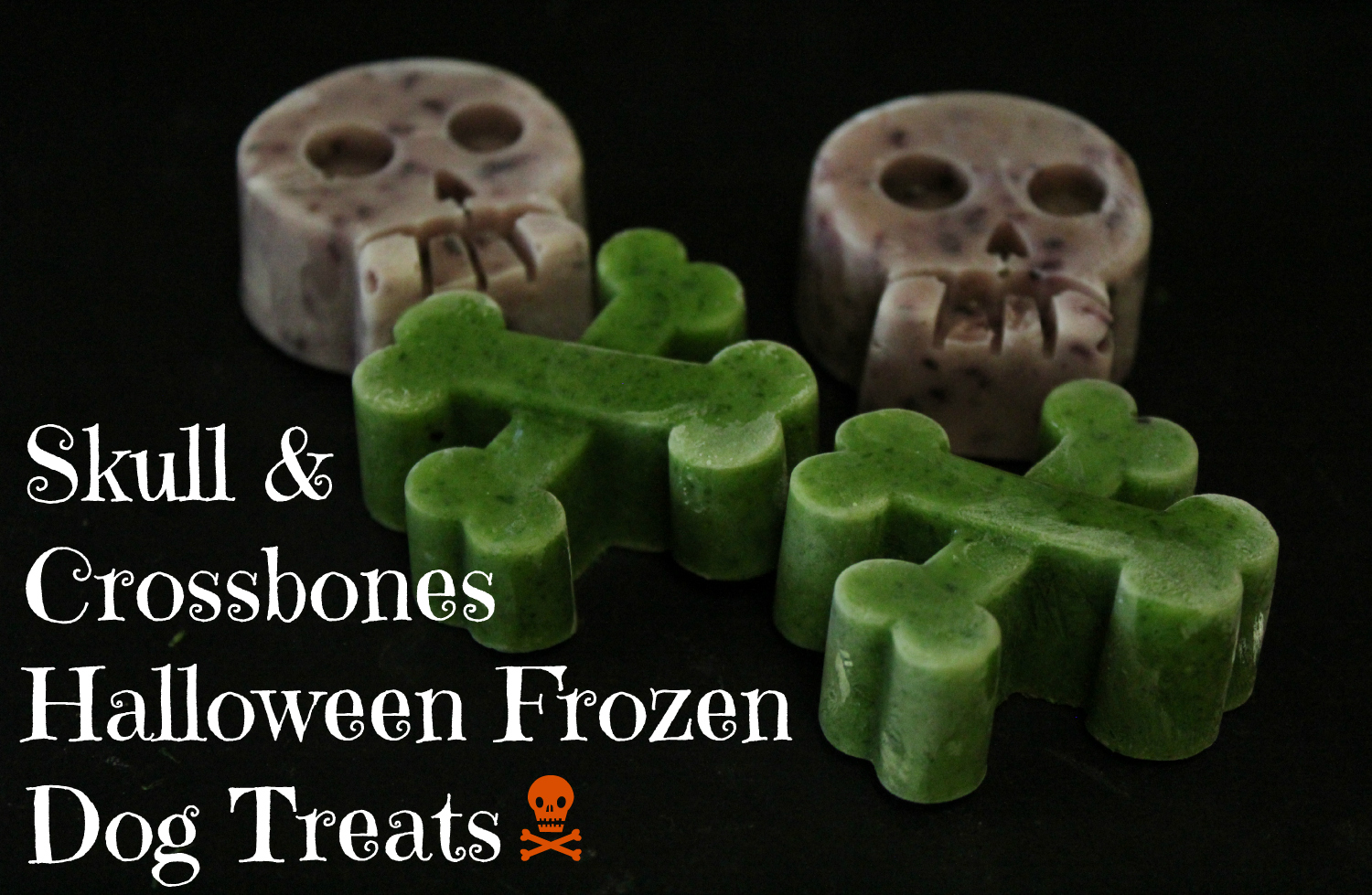 Skull & Crossbones Halloween Frozen Dog Treats