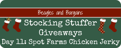 Stocking Stuffer Giveaway - Day 11 - Spot Farms Chicken Jerky
