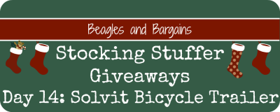 Stocking Stuffer Giveaway - Day 14 - Solvit HoundAbout II Bicycle Trailer