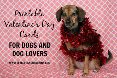 Printable Valentine's Day Cards for Dogs and Dog Lovers