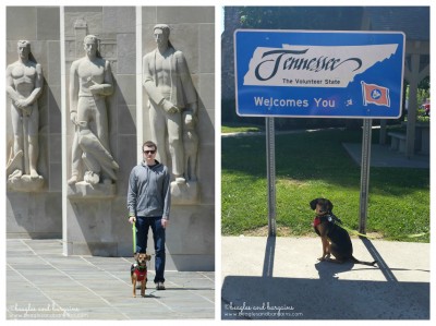 Luna at Virginia Tech and after crossing into Tennessee