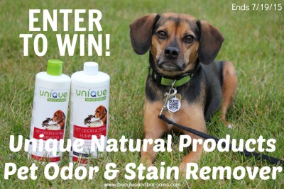 Enter to win Unique Natural Products Pet Odor & Stain Remover
