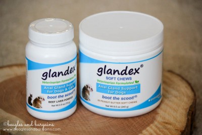 Glandex Beef Liver Powder and Peanut Butter Soft Chews