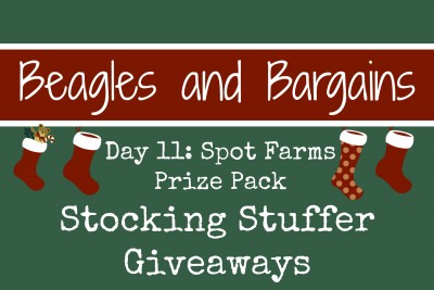 Beagles & Bargains Stocking Stuffer Giveaways 2015 - Day 11 - Spot Farms Prize Pack