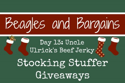 Beagles & Bargains Stocking Stuffer Giveaways 2015 - Day 13 - Uncle Ulrick's Beef Jerky