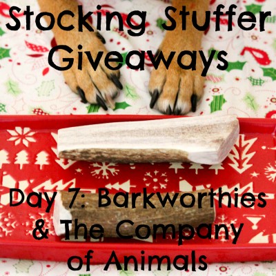 Beagles & Bargains Stocking Stuffer Giveaways 2015 - Day 7 - Barkworthies & The Company of Animals