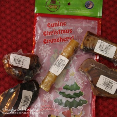 Jones Natural Chews Canine Christmas Crunchers - Beagles & Bargains Holiday Guide 2015