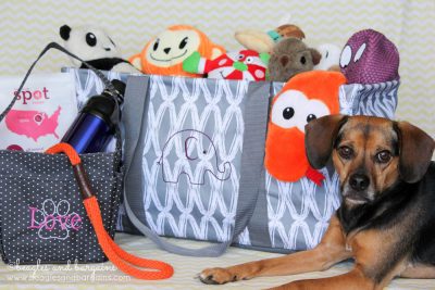 Luna with our Thirty-One Creative Caddy and Large Utility Tote