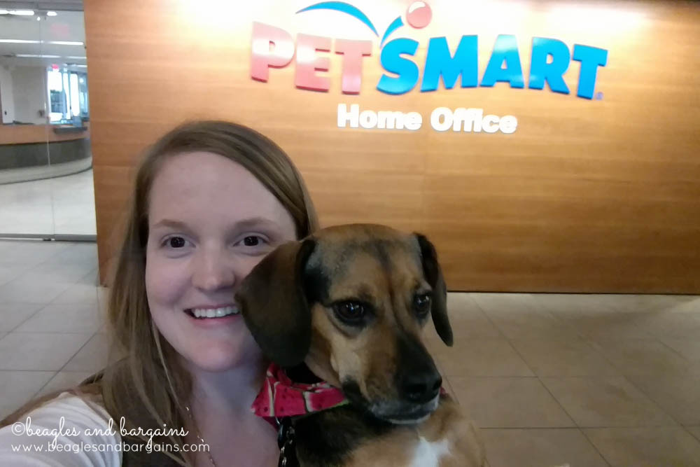 Jessica and Luna at the PetSmart Home Office in Phoenix
