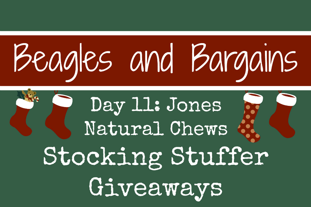 Beagles & Bargains Stocking Stuffer Giveaways 2016 - Day 11 - Jones Natural Chews