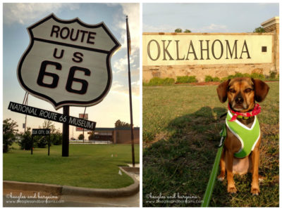 Oklahoma State Signa and World's Largest Route 66 Sign from our recent road trip