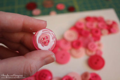 DIY Pet Inspired Button Art - Step 3 - Glue your assorted buttons to fill up the entire dog silhouette shape