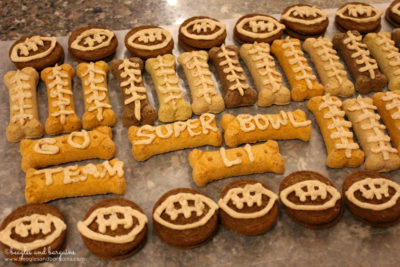 Super Bowl themed dog treats from Whole Paws - Whole Foods Market